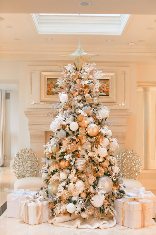 Kathryn Opulent Gold White Christmas Tree