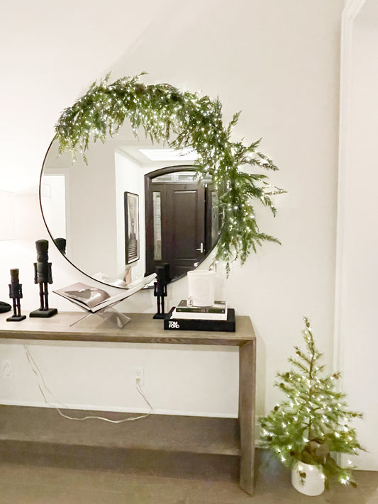 Jade Luxe Minimalist Holiday Greenery Garland