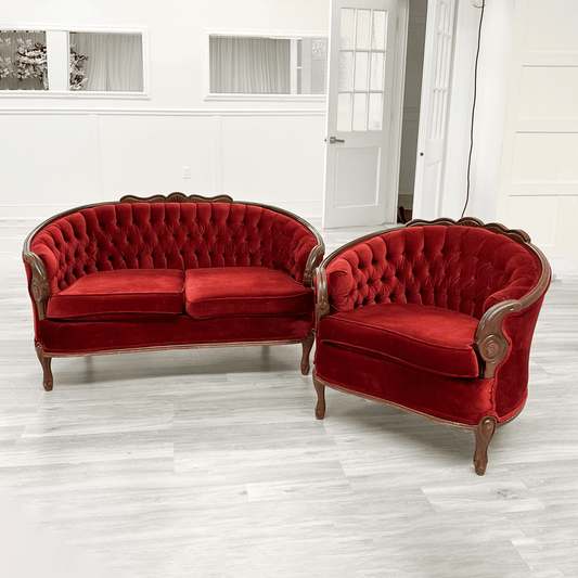 Nia Holiday Love Seat & Arm Chair Set