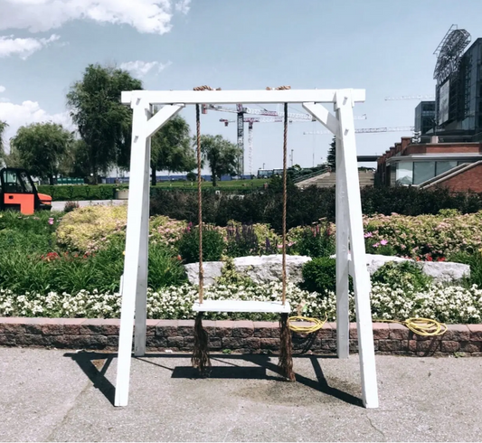 Sabrina Distressed White Swing toronto