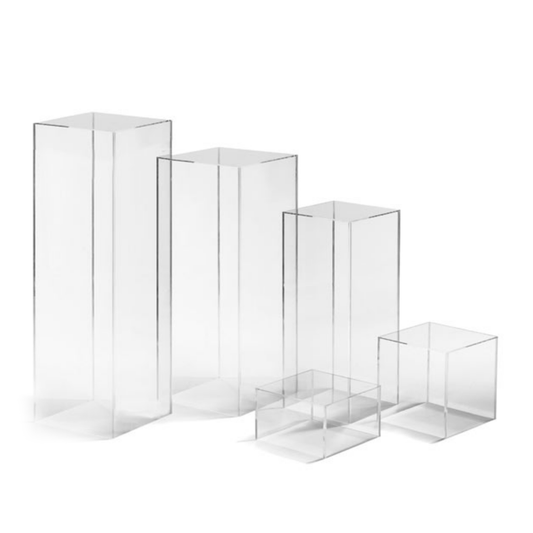 Jack Acrylic Clear Column Stand Pedestal